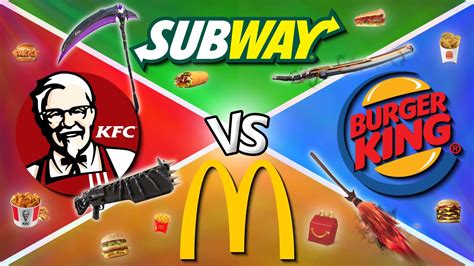 Mcdonald Vs Kfc Vs Subway Vs Burger King Fortnite Creative Map Code