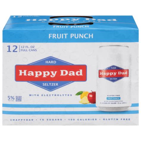 Happy Dad Fruit Punch Hard Seltzer With Electrolytes Lunds Byerlys