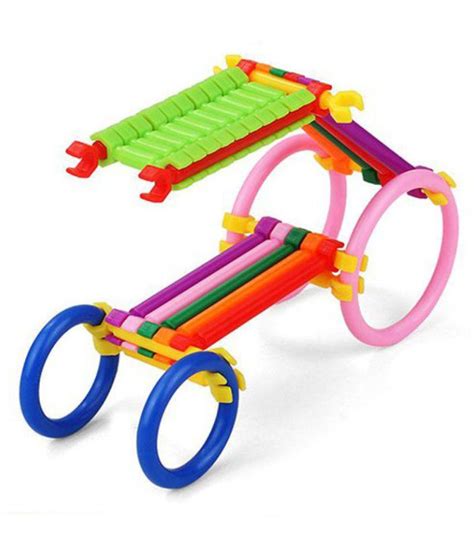 Colourful Plastic Educational Stick Assembly Blocks Game For Child