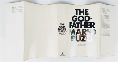 The Godfather By Puzo Mario Near Fine Hardcover 1969 1st Edition