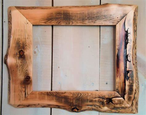 Handmade Rustic Wood Frame 11x14 Clear Poly Etsy Rustic Picture