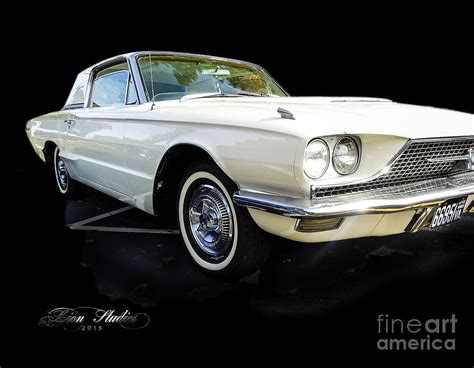 Vintage Ford Thunderbird Digital Art by Melissa Messick - Pixels