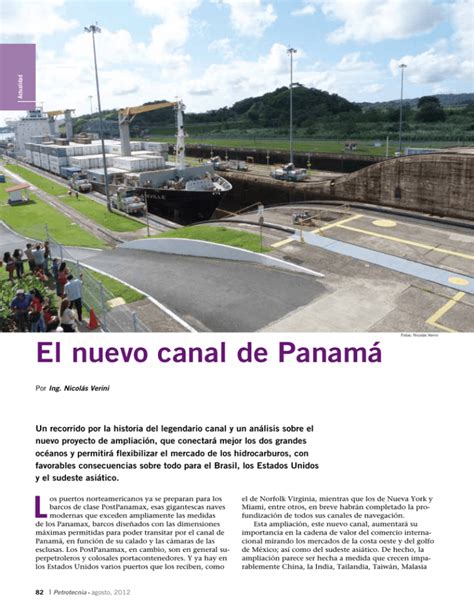 El Nuevo Canal De Panamá