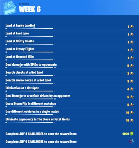 Fortnite Season 9 Week 6 Leaked Challenges Fortnite Insider