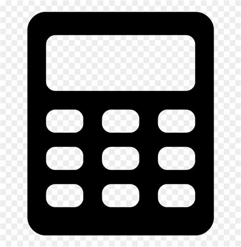 Calculator Vector Icon Silhouette Calculator Vector Png Free