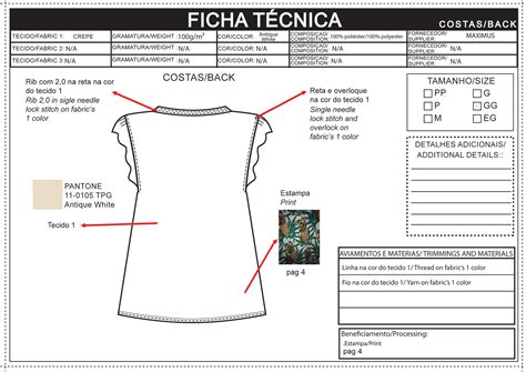 Ficha TÉcnica Blusa 2020 Behance