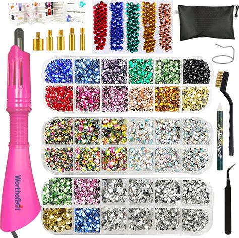 Hotfix Applicator Hot Fix Rhinestones Setter Applicator Tool Bedazzle Kit With Rhinestones