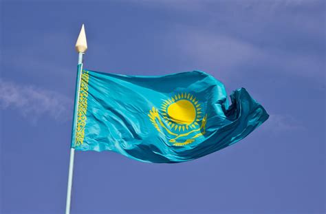 Kazakhstan Flag | Kazakhstan flag, Kazakhstan, Flags of the world