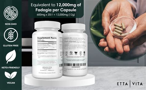 Amazon.com: (2-Pack) Organic Fadogia Agrestis 600mg for Natural Test ...
