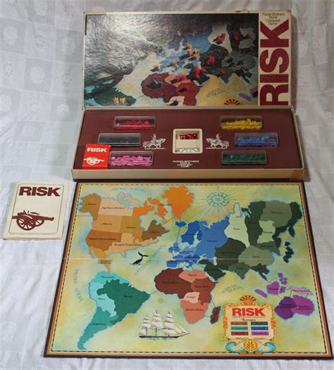 Vintage 1975 Parker Brothers RISK World Conquest Board Game In 2023