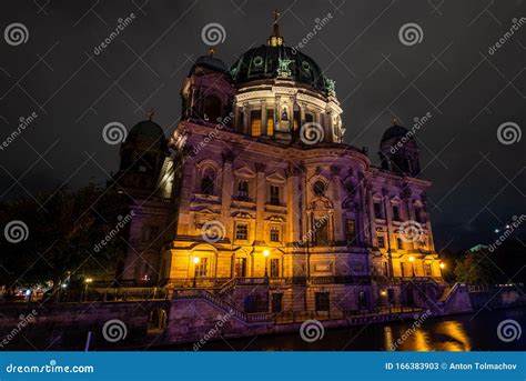 Cathedral Church Berliner Dom at Night Editorial Stock Photo - Image of antenna, amamzing: 166383903