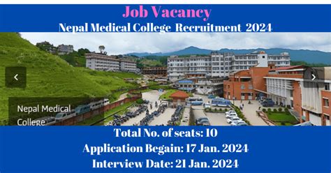 Nepal Medical College Recruitment Notification Released For