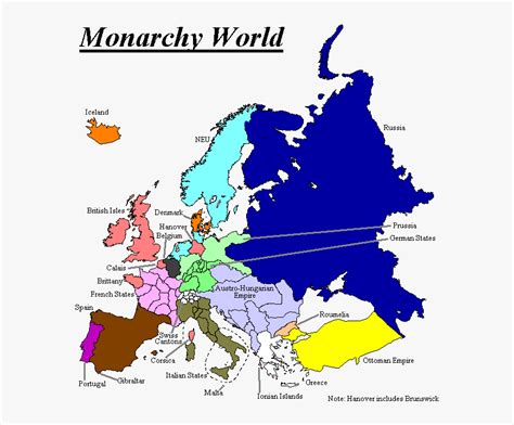 Map Of Monarchy World"s Europe - Countries In Europe With Monarchies ...