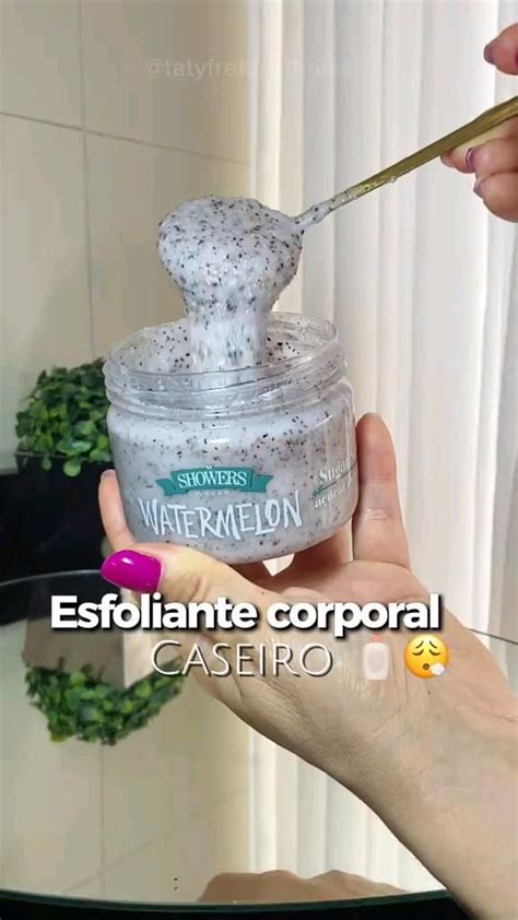 Melhor Esfoliante Para Virilha Caseiro - Esfoliante corporal caseiro 😍 ️ | Gel para cabelo cacheado, Receita ...