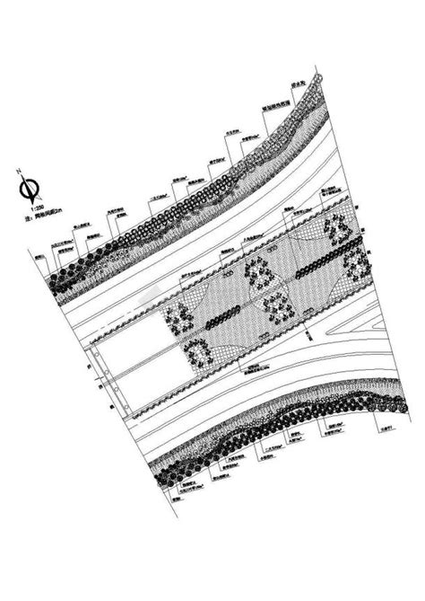 某道路绿化cad全套设计大样典型详细施工图交通绿化土木在线