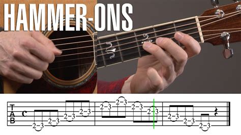 Intermediate Hammer Ons Guitar Exercise Youtube