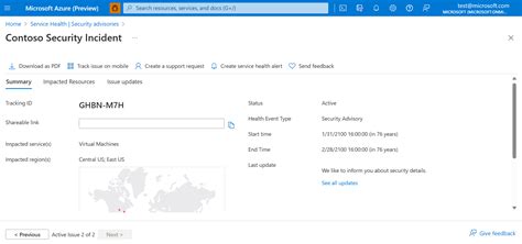 Elevated access for viewing Security Advisories - Azure Service Health ...