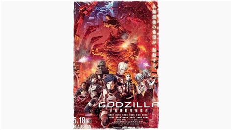 Godzilla Ciudad al filo de la batalla 2018 Póster YouTube