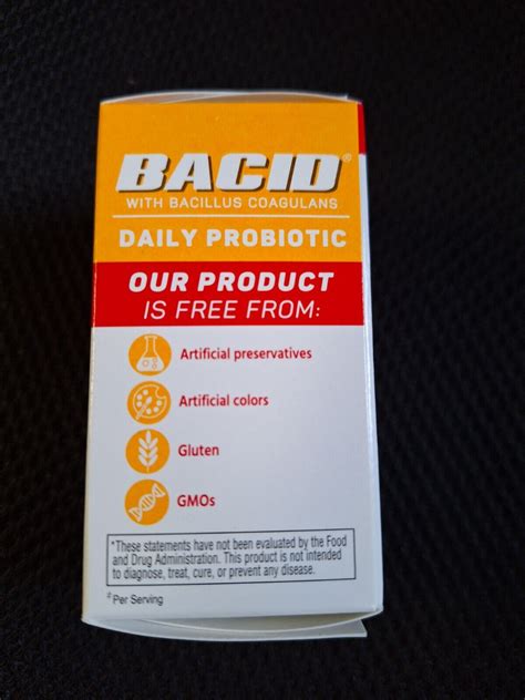 Bacid Daily Probiotic Capsules With Bacillus Coagulans Dietary