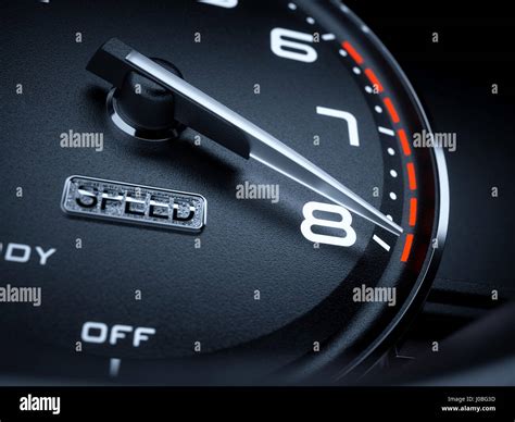 Car Dashboard Speedometer Odometer Tachometer Hi Res Stock Photography