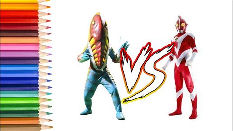 Menggambar Mewarnai Ultraman Zearth Vs Alien Metron Terbaru Drawing