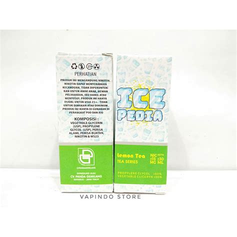 Jual PODS FRIENDLY ICEPEDIA LEMON TEA 30ML 15MG BY MAJAPAHIT Shopee