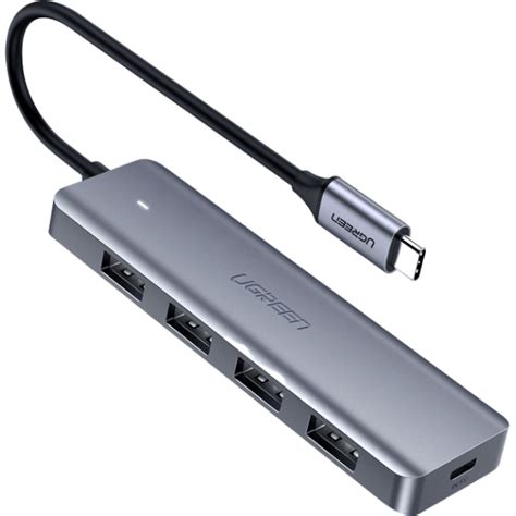 USB-хаб UGREEN CM219 4-Port USB3.0 Hub with USB-C Power Supply