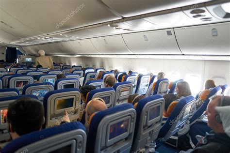 Inside of Lufthansa Boeing 747-8 – Stock Editorial Photo © teamtime ...