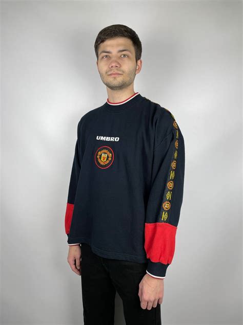 Umbro Vintage 90s Umbro Manchester United Soccer Sweatshirt Grailed