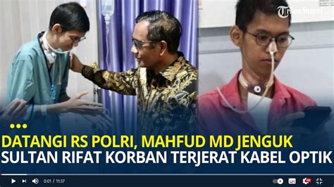 Mahfud Md Jenguk Sultan Korban Terjerat Kabel Optik Minta Bali Tower