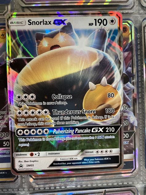 Mavin Snorlax Gx Sm Pokemon Ultra Rare Black Star Promo Holo Foil