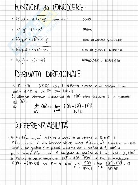 Teoria Per L Esame Di Analisi Matematica Ii