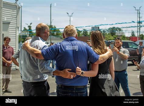 Ontario Pc Leader Doug Ford During A Campaign Stop At The Mike Knapp