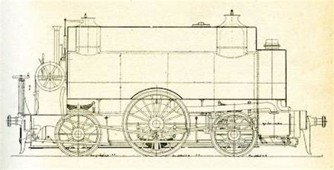 Digital Image Engineering Drawing Of The Real Fowler S Ghost Locomotive 1901 London