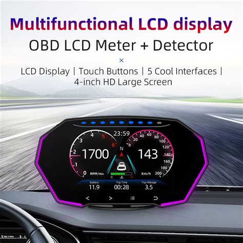 Auto Hud Head Up Display Obd Gps Car Hud Dual System Car Projetor