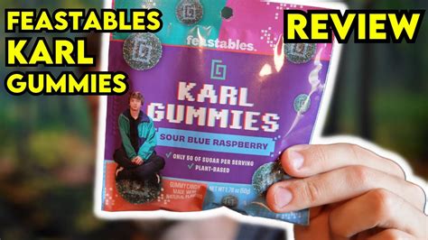 FEASTABLES KARL GUMMIES Blue Raspberry Review YouTube