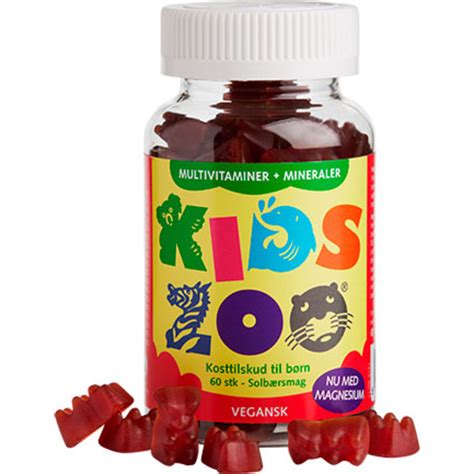 Køb Kids Zoo Multivitamin + Mineraler 60 Tyggetabletter - Mecindo