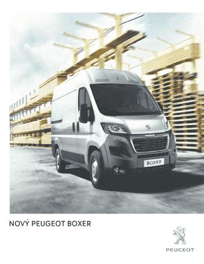 Fillable Online Nov Peugeot Boxer Fax Email Print Pdffiller