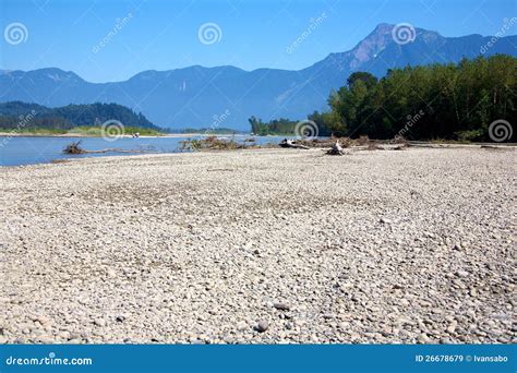 Gravel Bar stock image. Image of summer, stream, blue - 26678679