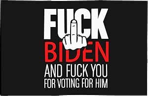 Amazon Double Sided Car Flag Fuck Biden Fuck You Biden0 Banners Without Flagpole Patio