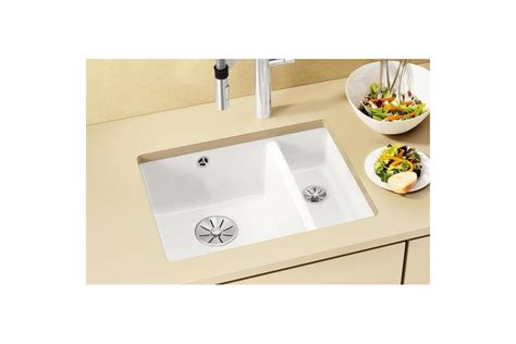Мойка Blanco SUBLINE 350 150 U керамика PuraPlus, черный, с отводной ...