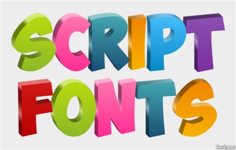 Script Fonts Text Effect and Logo Design Font