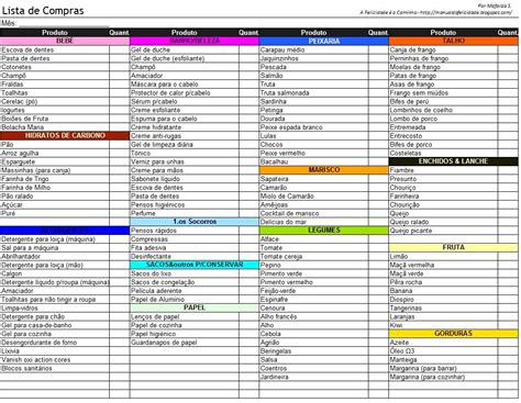 Lista De Compras Supermercado Completa Excel Hot Sex Picture