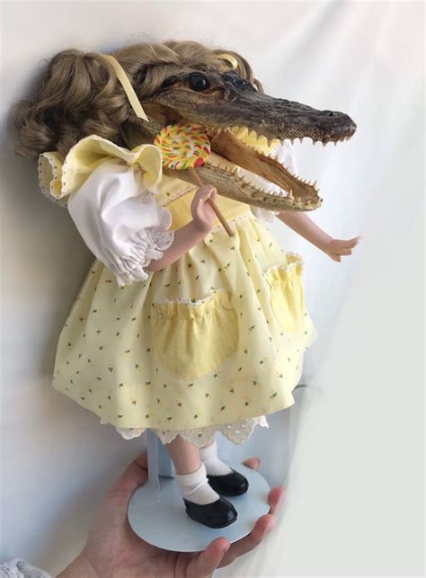 Candy Alligator Taxidermy Doll Alligator Doll Taxidermy Etsy