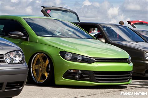 Green X Gold VW Scirocco StanceNation Form Function