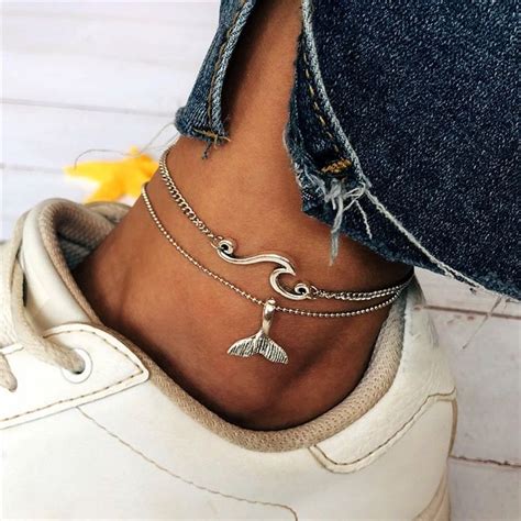 Anklet And Toe Ring Combination Ankletandtoeringidea Anklet Anklets