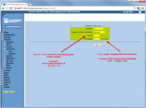 Juniper DHCPv6 PD 12 DHCPv6 Prefix Distribution Weberblog Net