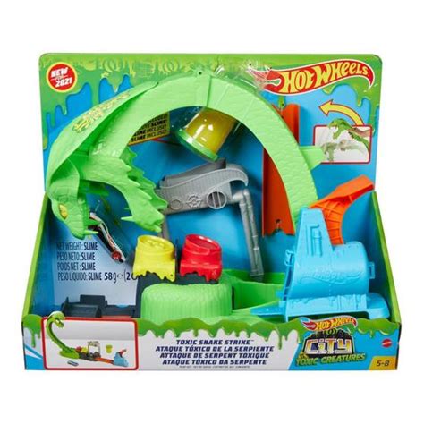 Pista Ataque Tóxico da Cobra Hot Wheels City Mattel Pistas Magazine Luiza