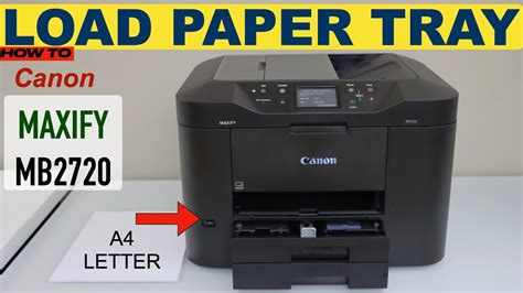 Canon Maxify Mb2720 Loading Paper Tray Youtube