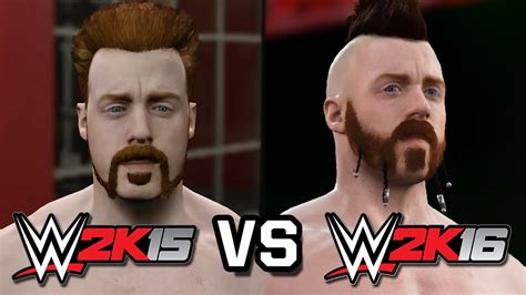 Wwe 2k16 Vs Wwe 2k15 Superstar Face Graphics Comparison Cesaro